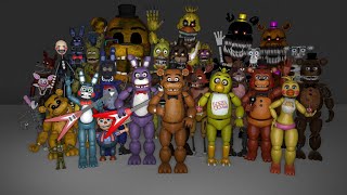 Every FNAF Jumpscare in 4 Minutes