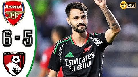 Arsenal vs Bournemouth 1 1 PEN5 4 Highlights & All Goals   Club Friendlies 2024 HD