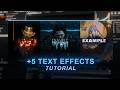 +5 texture for your texts on after effects