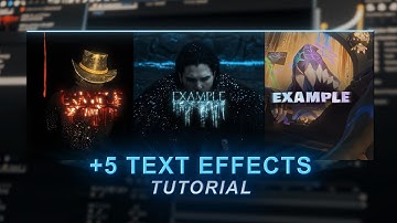 +5 texture for your texts on after effects