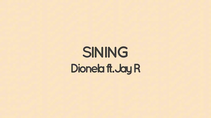 Dionela - sining ft. Jay R (lyrics & slowed)