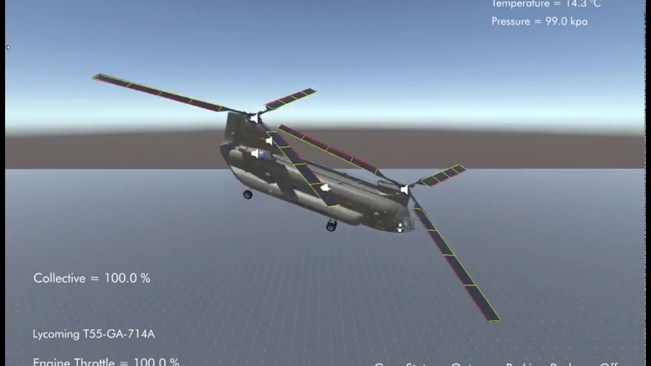Silantro Unity3D Helicopter Simulator: CH-47 Chinook Flight Test - YouTube