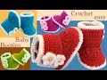 Zapatos botitas a Crochet para bebes con flores tejido tallermanualperu