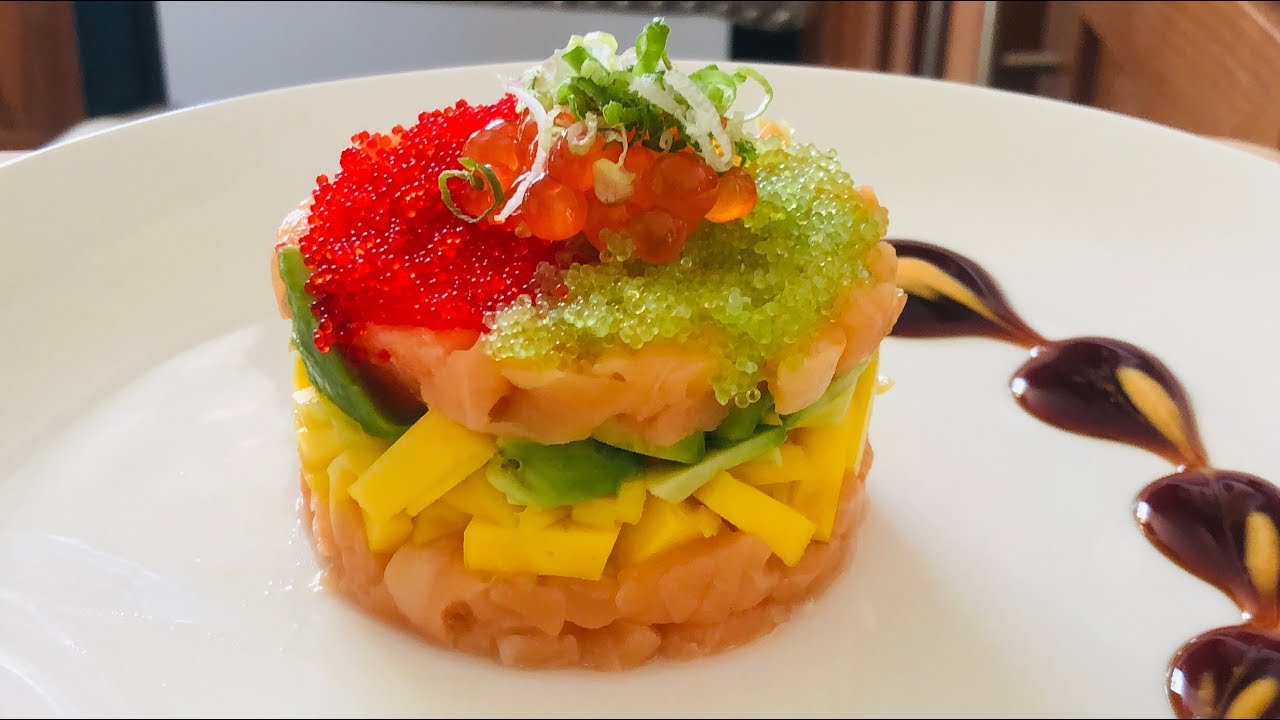 Salmon Tartare/Sushi Appetizer/寿司摆盘