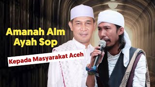 Amanah Alm Ayah Sop Kepada Masyarakat Aceh Abiya Jeunieb