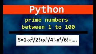 Famous Nested loop examples Prime numbers between 1 to 100 Python in Bengali Wealth