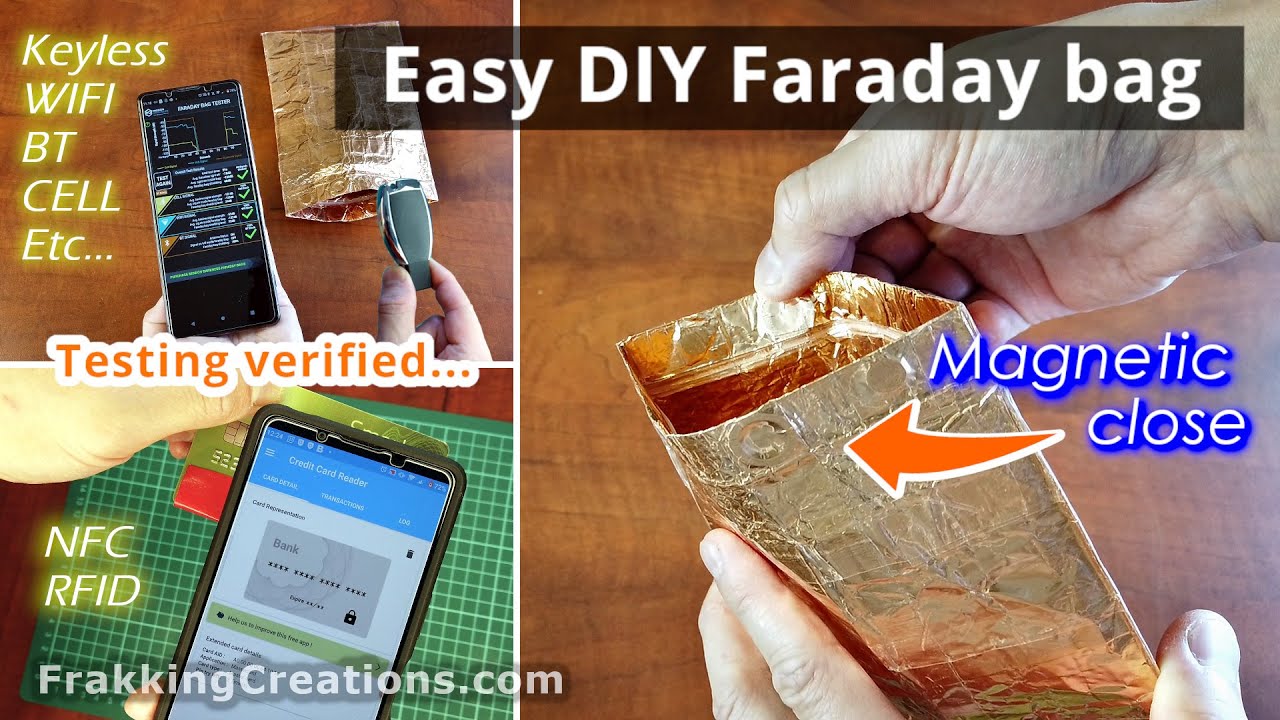 Faraday cage safe box to shield remote car keys and cell phones