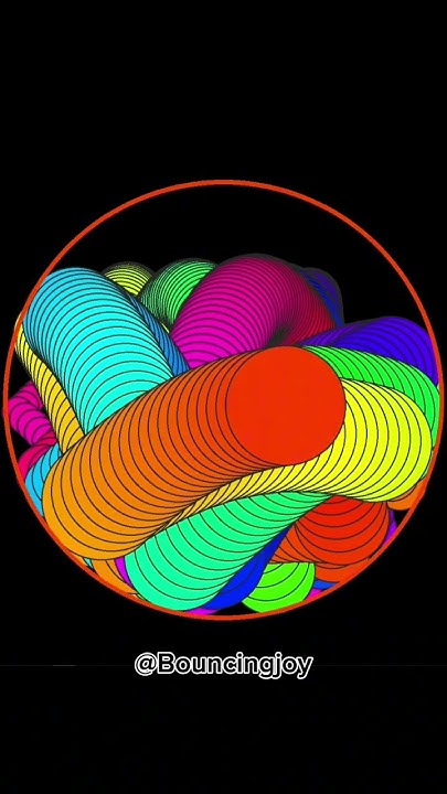 each bounce the ball gets bigger #satisfying #programming #python #code ...