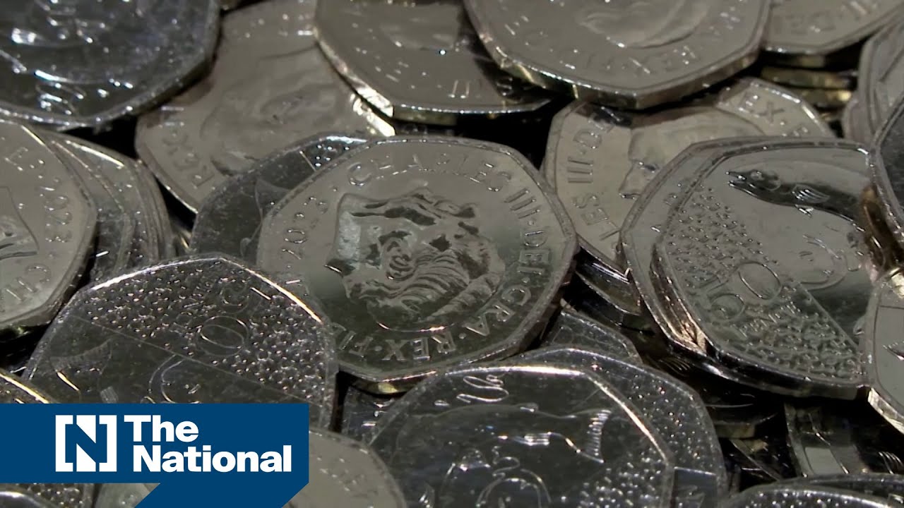 Nature-inspired King Charles coins in production at Britain's Royal Mint