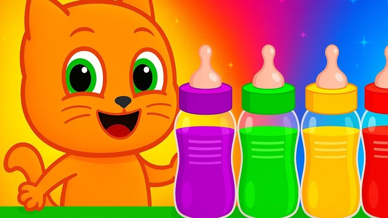 🔴 Cats Family in English 2025 - Rainbow Colors
