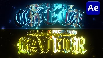 how to create 3D ANIMATED TITLE CARDS for your Next Music Video (After effects)