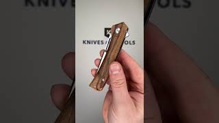 Black Fox Sneaky BF-768W Satin D2, Zebra Wood pocket knife