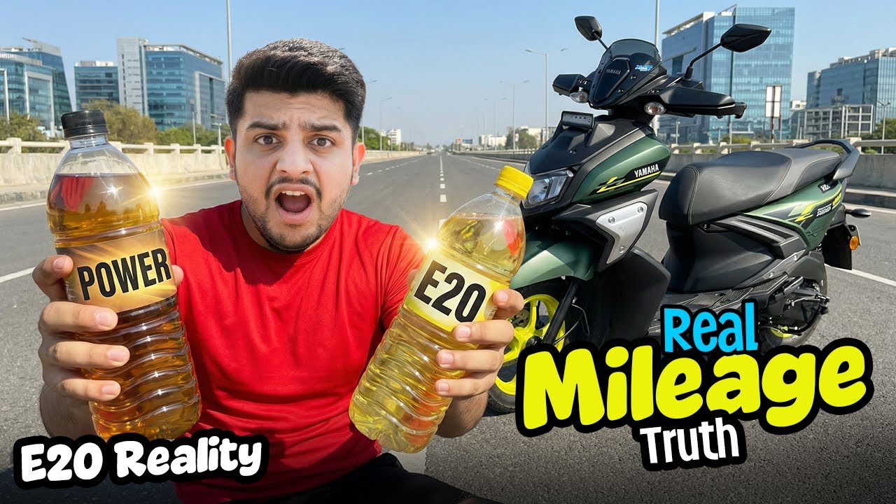Yamaha RayZR 125 True Mileage Test | 70 KMPL Claim vs Reality | E20 Petrol Scam Explained?