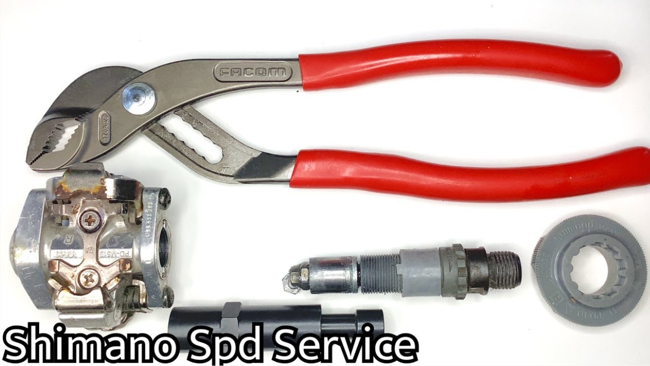 How to: Shimano SPD clipless pedal service overhaul rebuild