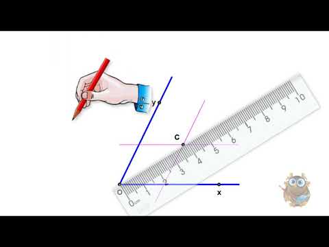 Video [Hình học 6] Vẽ tia phân giác bằng thước thẳng (thước... - youtube