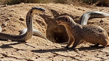 Mongoose vs King Cobra | Protecting the Burrow