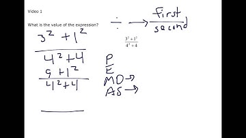 Order of Operations Part 3 Video 1