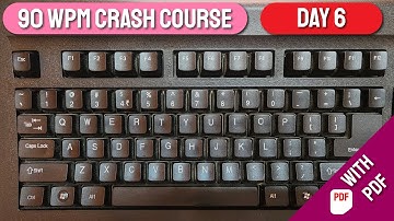 90 WPM Crash Course for English Typing - Day 6 | Free Typing Lessons | Tech Avi
