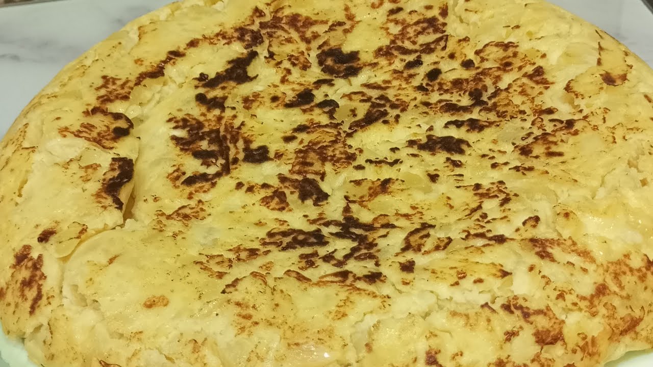 PREPARACION TORTILLA DE PATATAS CON CEBOLLA  EN TM7 Y CUAJADA EN SARTÉN 