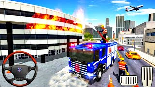 Emergency Police Fire Truck Rescue Driving Simulator Games - Android Gameplay screenshot 1