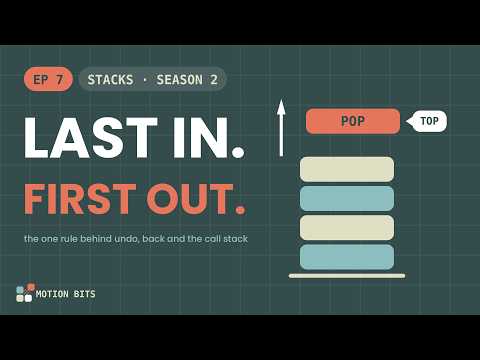 Stacks Explained: Last In, First Out | Data Structures Ep 7