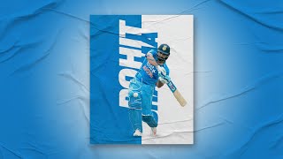 Craft an Impressive Rohit Sharma Poster Design in Photoshop: Expert Techniques