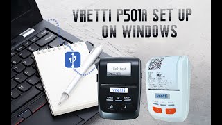 vretti P501A receipt thermal printer set up on Windows laptop screenshot 5