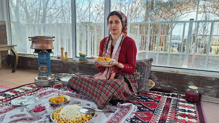 Orange chicken recipe🍊🍗🍗 | Rural women's lifestyle | Village life in iran