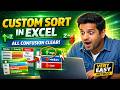 CUSTOM SORT in Excel 😲 | 90% People Do This WRONG | The Smart Way to Handle Data