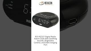 RCA RCS27 Digital Radio Alarm Clock with Soothing Sounds Brightness Control and USB Charging Port screenshot 4