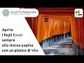 Apri i fogli excel sempre nella stessa pagina con un pizzico di vba