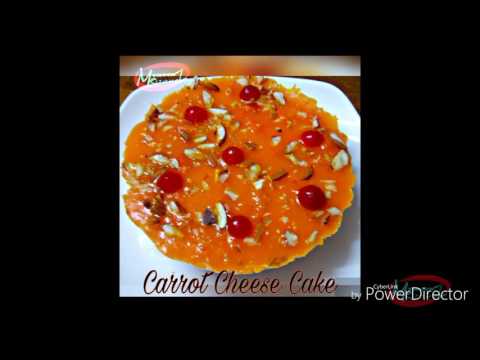 Carrot Cheese Cake - ( No bake) - Mymoonz Kitchen