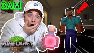 (Insane) Ordering a REAL LIFE Minecraft Potion from the Dark Web at 3AM (Stevie Came to My House!)