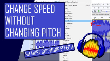 How to Change Speed without Changing Pitch - Audacity Tutorial