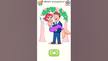 💍 Wait She’s a MERMAID?! 🧜‍♀️ What’s Wrong Here? 😂 | #DOP5 #BrainPuzzle #DrawOnePart #Shorts