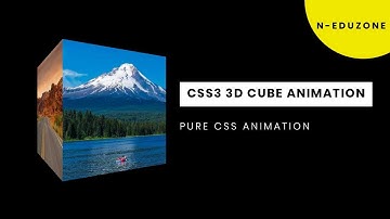CSS3 3D Cube image Animation | Pure css Animation Effect