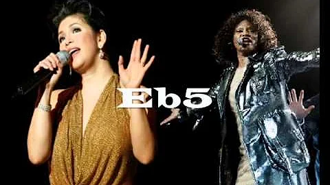 Whitney Houston Vs Regine Velasquez (Note By Note Live)