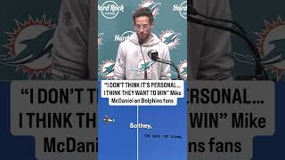 Mike McDaniel doesn't take things personally 🏈🐬 #shorts