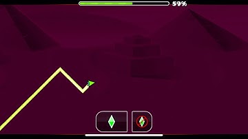 Geometry Dash subzero huge glitch in practice mode power trip