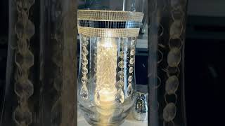 She made a Chandelier Candle Holder using products from Dollar Tree! #shorts #trending #craft #diy