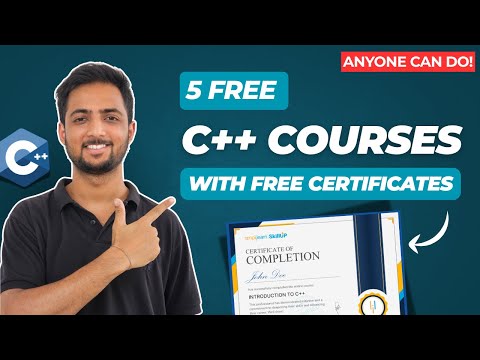 5 Free C++ Courses with Certificates ✅ | Learn C++ in 2025