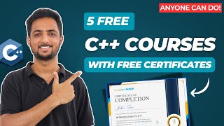 5 Free C++ Courses with Certificates ✅ | Learn C++ in 2025