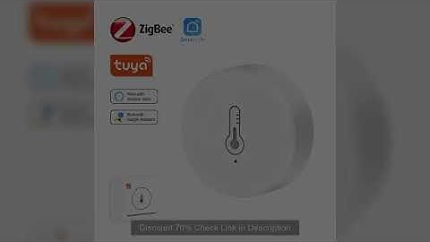 Tuya Zigbee 3.0 Temperature And Humidity Sensor Remote Monitor By Smart Life APP Battery Powered Wor