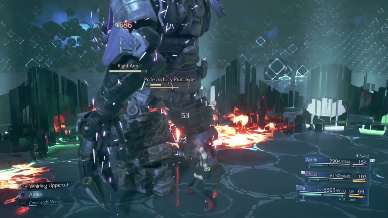 Final Fantasy 7 Remake - Pride and Joy Prototype Secret Boss (Hard Difficulty + Materia Build)