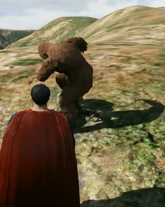 GTA 5: Super Man Saves Earth From Alien Invasion With BigFoot