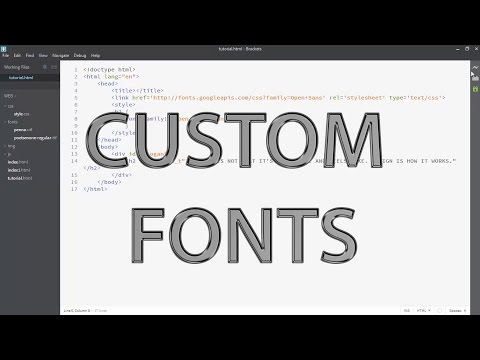 How to use custom fonts on your Website | CSS3 tutorial