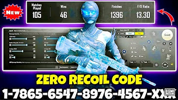 NEW 4.1 ZERO RECOIL SENSITIVITY & CONTROL REVEALED ‼️ BEST BGMI SENSITIVITY SETTINGS | PUBG mobile