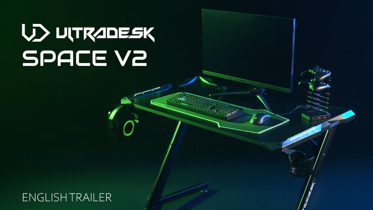 Bureau gaming UltraDesk Force - LED