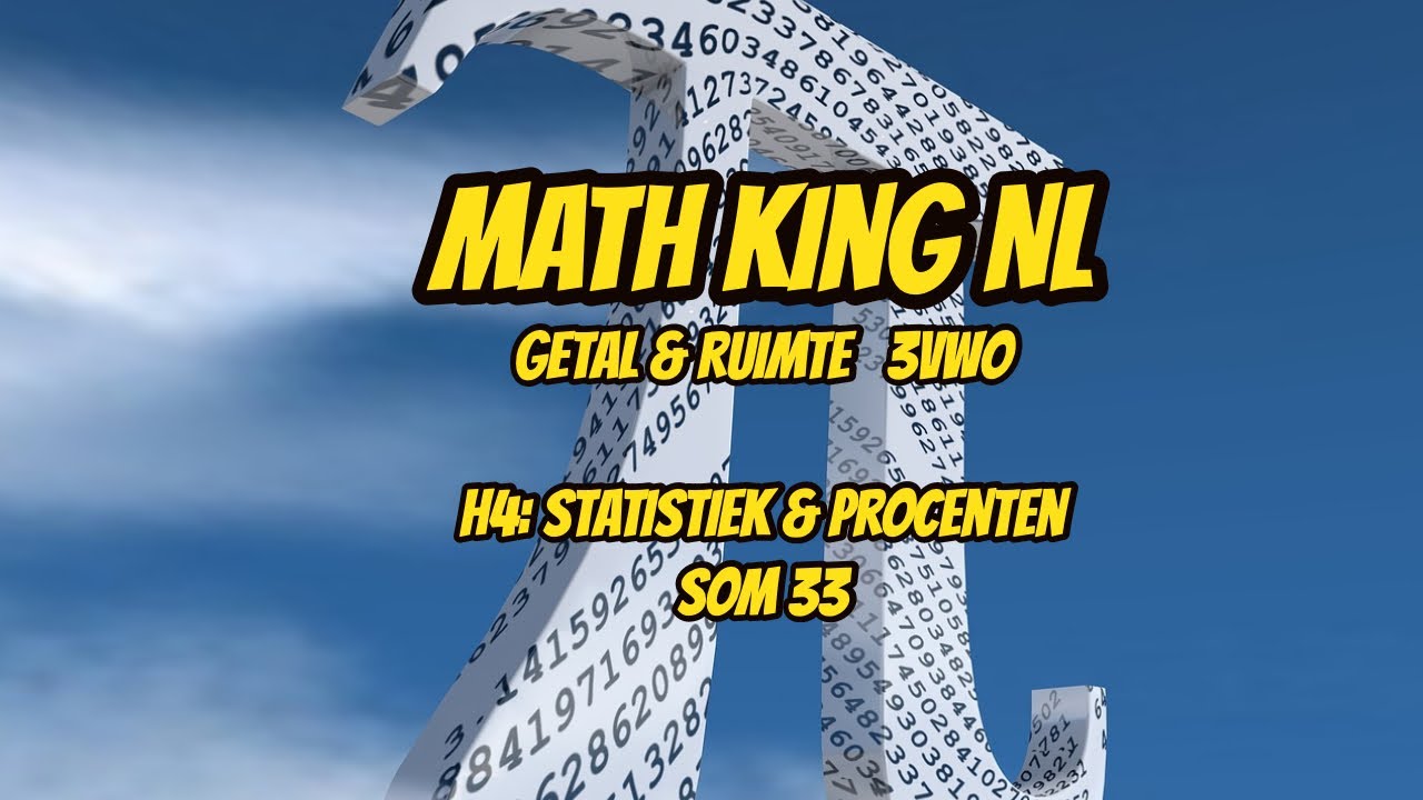 Getal & Ruimte (3VWO, 12de editie) H4 Statistiek en Procenten; Par 4.2