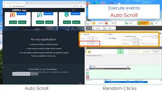 How auto scroll and random clicks work in the background screenshot 1